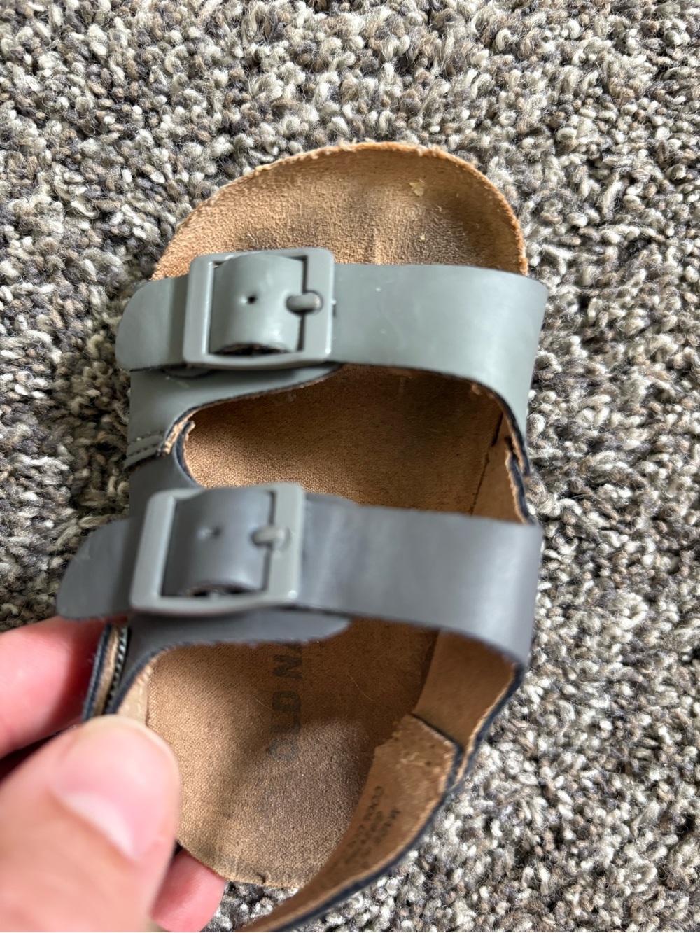 ((SOLD)) ‼️ Old Navy Toddler Gray Buckle Sandals - Picture 3 of 5